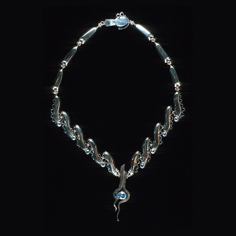 Sterling Silver and Topaz Necklace